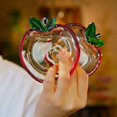 Apple Shaped Glass Dip Bowl