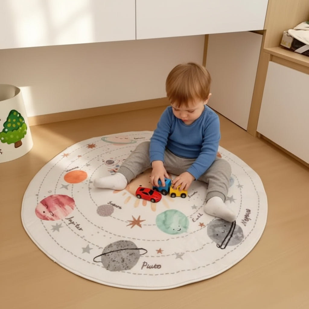 Interactive Space-Themed Floor Mat