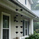 Classic Black Lotus Rain Chain (Length - 125 CM)