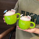 Coconut Breeze Straw Mug