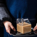 Aesthetic Milk Carton Glass Cup