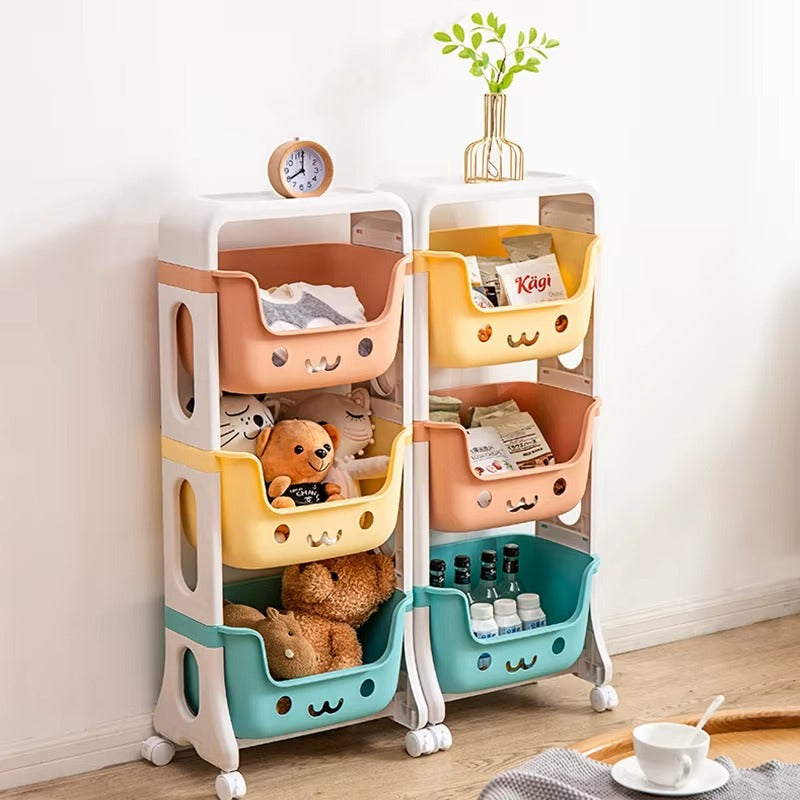 SmileyStack Toy Storage Trolley
