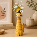 Pawfect Cat Bloom Decor Vase