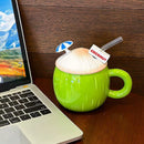 Coconut Breeze Straw Mug