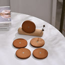 Wooden Snail Coaster Set