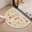 Designer Curved Edge Anti-Skid Floor Mat