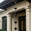 Classic Black Lotus Rain Chain (Length - 125 CM)