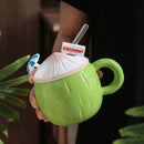 Coconut Breeze Straw Mug
