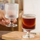 Glassify Premium Ribbed Drink Glasses