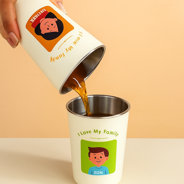 Adorable Happy Family Multi-Purpose Cup Set