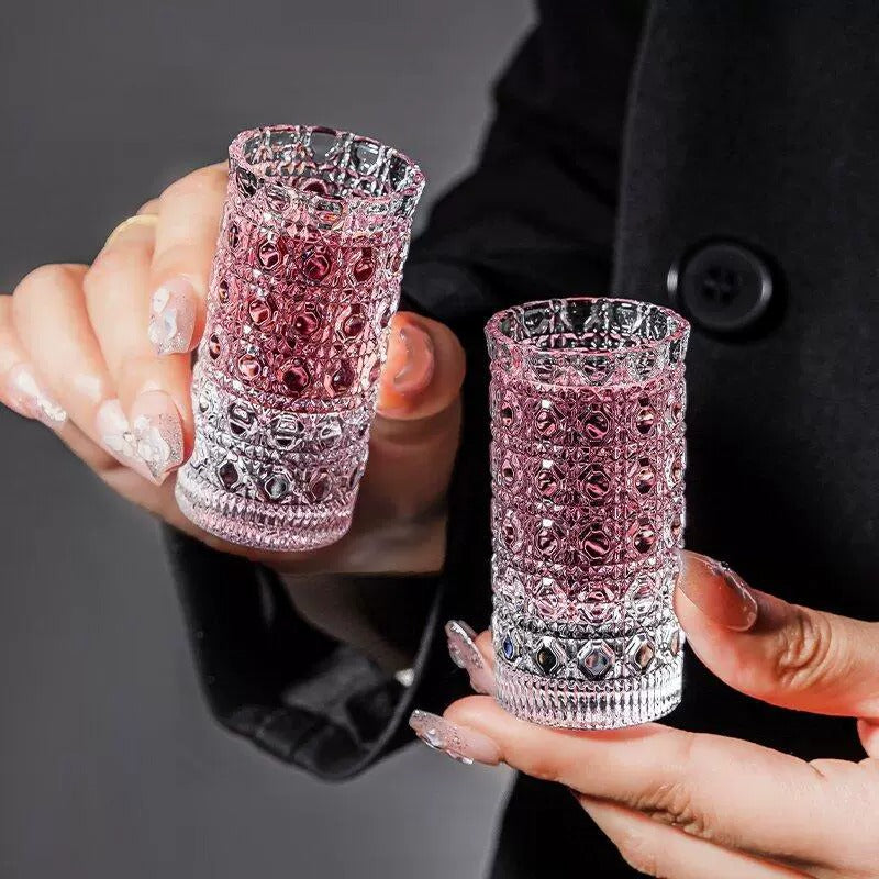 Crystal Spark Shot Glass set