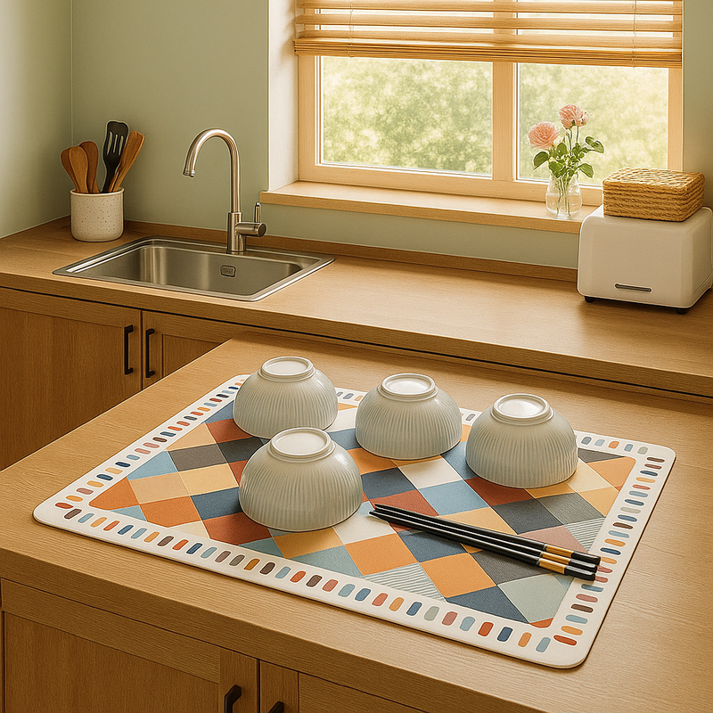 QuickDry Kitchen Water Absorber Mat
