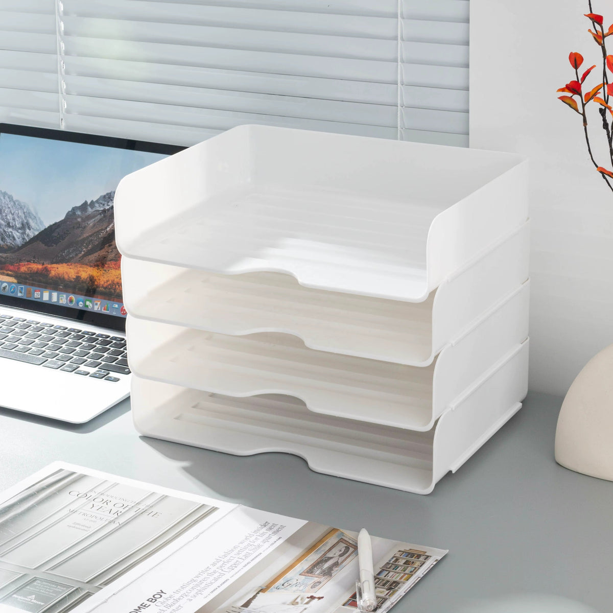 Stackable Desk Document Organizer