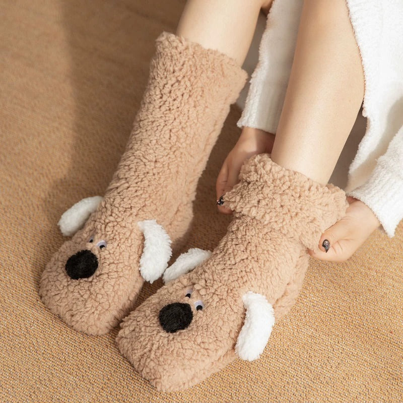 Snuggly Cartoon Soft Winter Socks