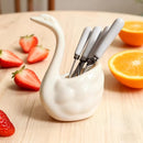 Charming Swan Fruit Fork Set