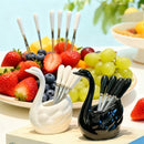 Charming Swan Fruit Fork Set