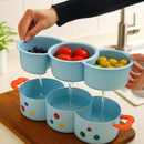 Dual Layer Drain & Serve Basket