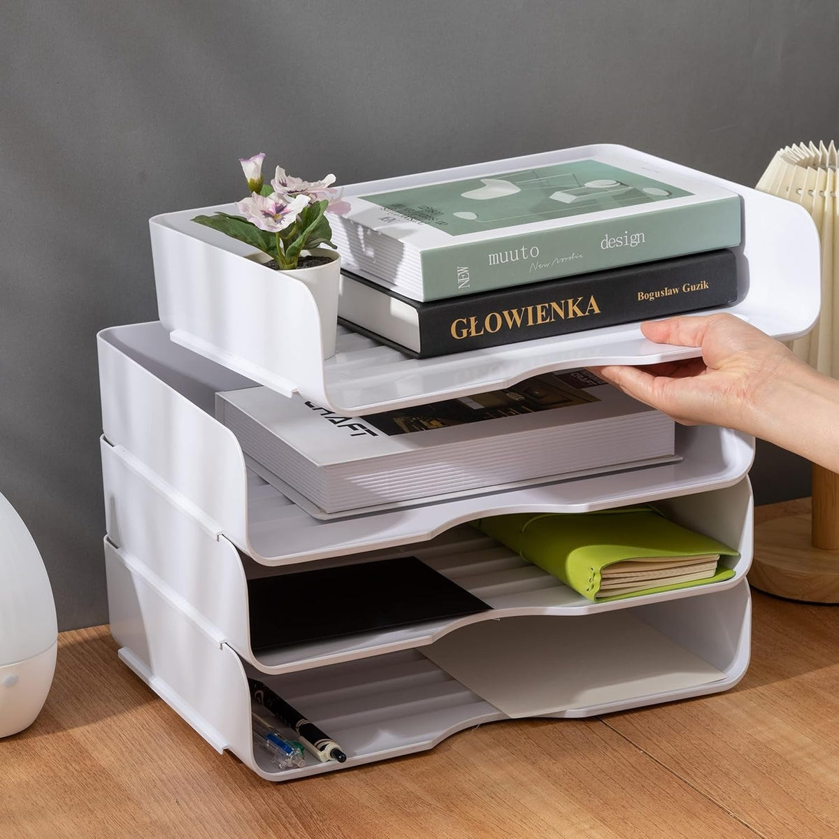 Stackable Desk Document Organizer