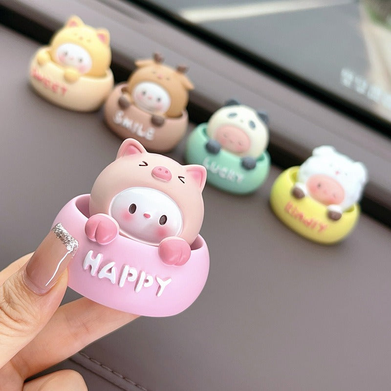 Cute Animal Character Car Decor
