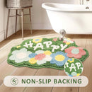 Happy Flower Microfiber Floor Mat