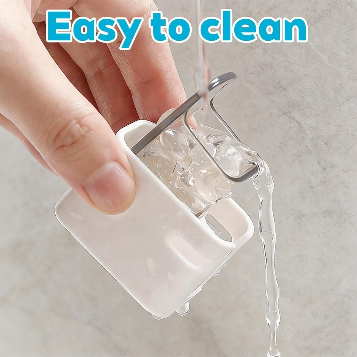EasyClean Wall Mounted Toothbrush Holder