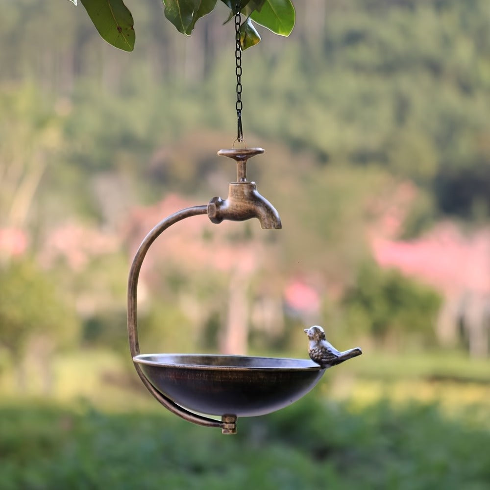 Vintage Style Hanging Bird Feeder