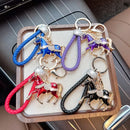 Stylish Rhinestone Horse Charm Keychain