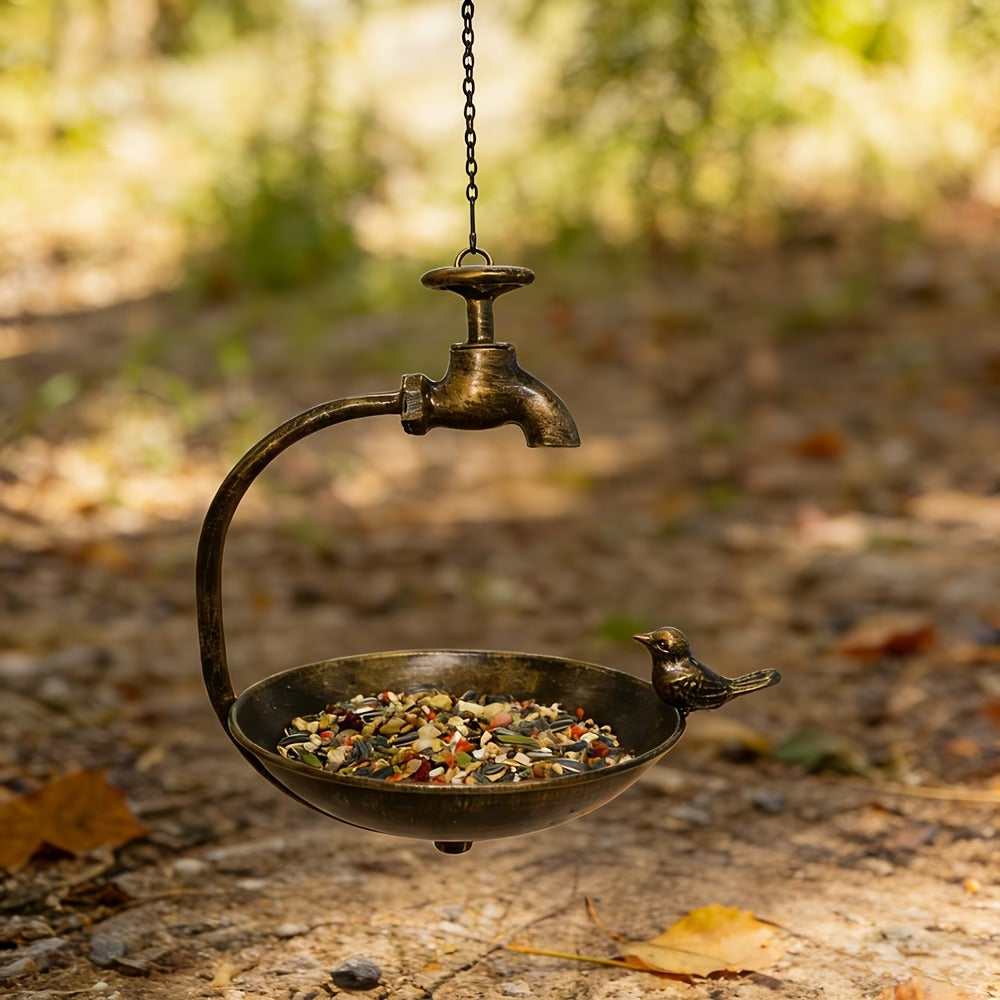 Vintage Style Hanging Bird Feeder