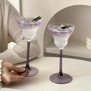 Elegant Purple Stemmed Cocktail Glass