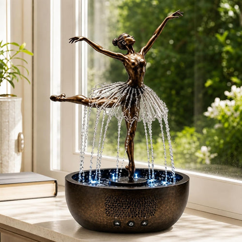 Beautiful Ballerina Tabletop Fountain