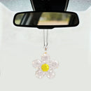 Sparkling Daisy Car Pendant