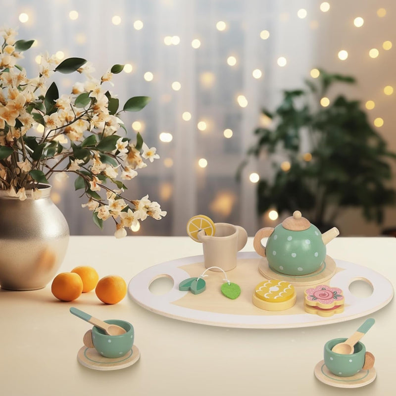 Classic Wooden Tea Set For Kids