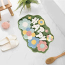 Happy Flower Microfiber Floor Mat