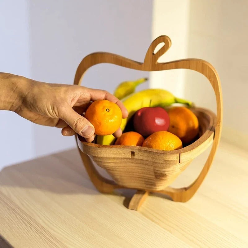 Bamboo Folding Fruit & Veggie Basket