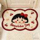 Imitation Wool Knitted Linen Floor Mat