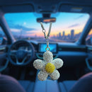 Sparkling Daisy Car Pendant