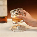 Premium Rotating Base Whiskey Glass