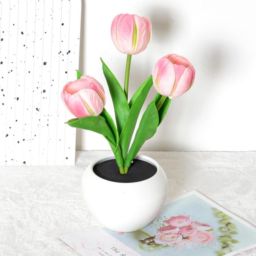 Aesthetic Bloom LED Tulip Lamp
