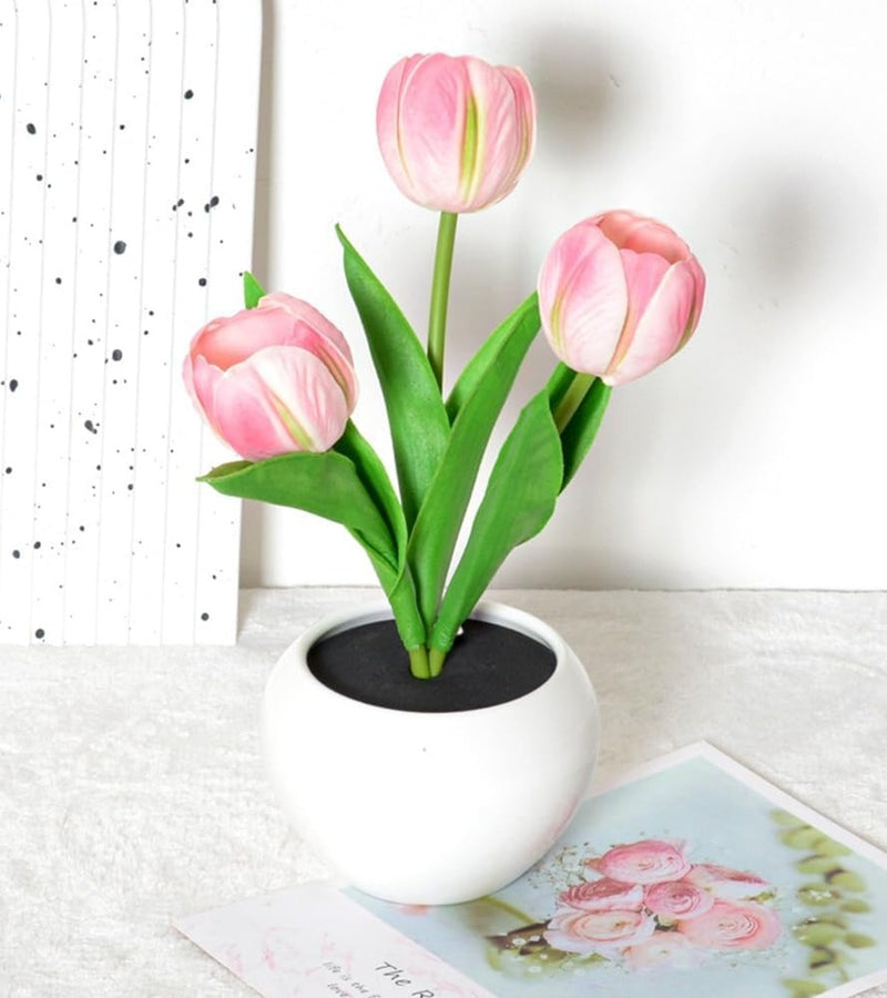 Aesthetic Bloom LED Tulip Lamp
