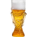 Football Trophy Inspired Beer Glass