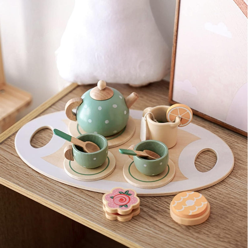 Classic Wooden Tea Set For Kids