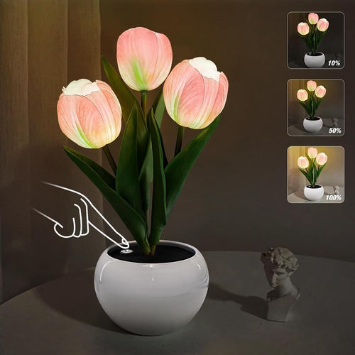 Aesthetic Bloom LED Tulip Lamp