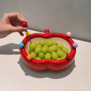 Elegant Apple Ceramic Serving Bowl