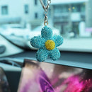 Sparkling Daisy Car Pendant