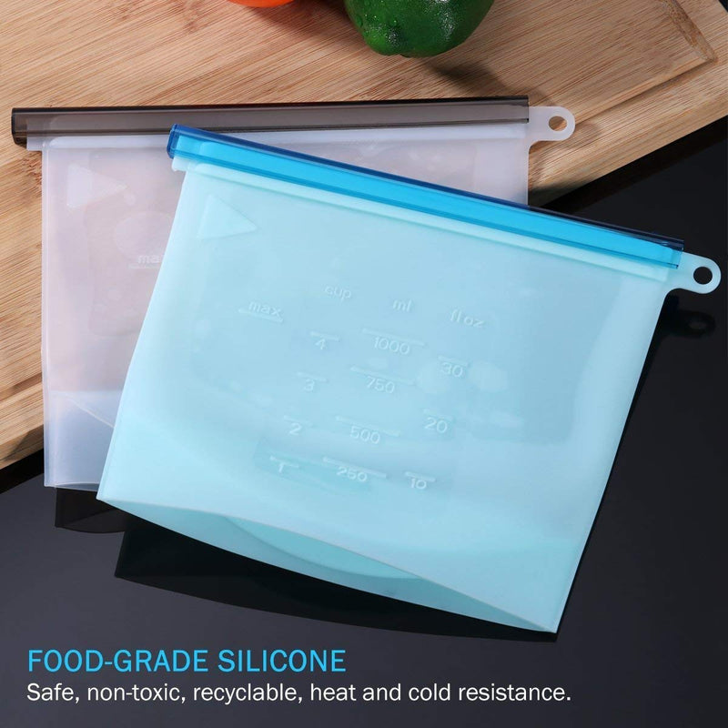 Reusable Silicon Food Bag (1000 ML)