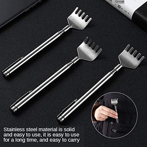 Stainless Steel Extendable Telescopic Back Scratcher (PACK OF 2)