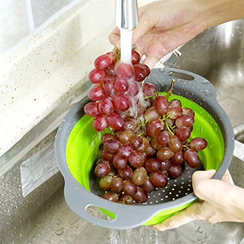 Silicone Foldable Round Strainer