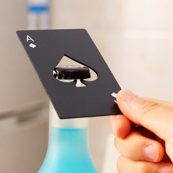 Ace Bottle Opener ♠ (Stainless Steel) PACK OF 2 | HeyBuyer®