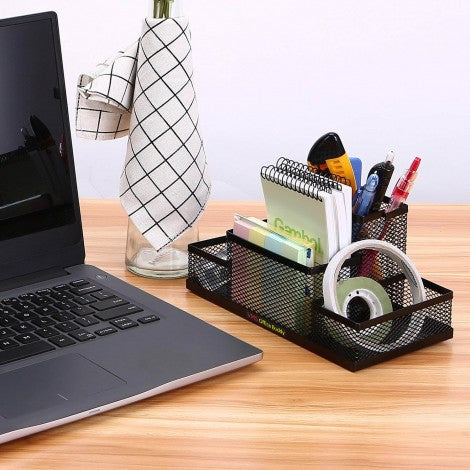 4 Compartment Metal Desktop Organizer -1 PC