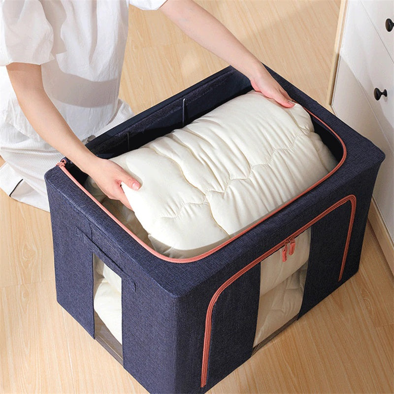 Heybuyer® Foldable Clothes Storage Box ( 66 Liter & Multi Design)